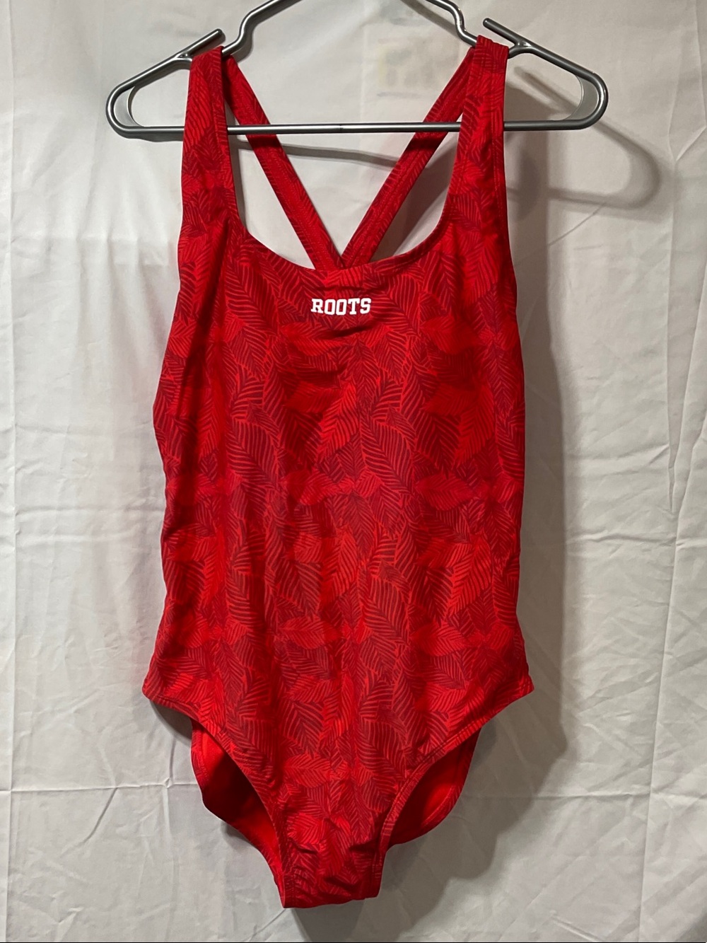 Roots Ladies Red Patterned One-Piece Swimwear